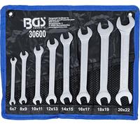 BGS 30600 | Juego de llaves fijas dobles | 6 - 22 mm | 8 piezas