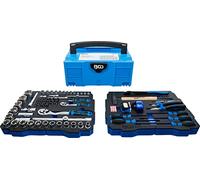 BGS 3357 | Juego de martillo, alicates, destornilladores | 6,3 mm (1/4") / 12,5 mm (1/2") | BGS systainer® | 77 piezas