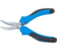 BGS 383 | Alicate de boca semirredonda curvada para electrónica | 138 mm