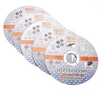 BGS 3935 | Discos de corte para acero inoxidable | Ø 115 x 1,0 x 22,2 mm | 5 piezas