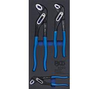 BGS 4022 1/3: Juego de pinzas para bombas de agua, de 3 piezas, para carro de herramientas.