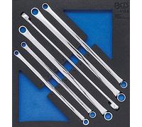 BGS 4194 | Bandeja para carro 2/3: Juego de llaves de estrella dobles | 10 x 11 - 22 x 24 mm | 6 piezas