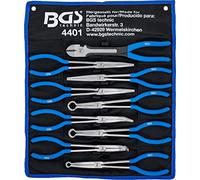 BGS 4401 | Juego de alicates para conectores planos y de bujías Langbeck | extra larga | 9 piezas