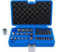 BGS 5025 | Juego de puntas y llaves de vaso | E-Torx / perfil en T (para Torx) | 30 piezas