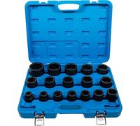 BGS 5242 | Juego de llaves de vaso de impacto | entrada 20 mm (3/4") | 19 - 55 mm | 17 piezas