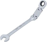 BGS 6173 | Llave combinada con carraca de doble articulación | angulable | 13 mm