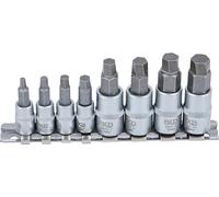 BGS Juego de extractores de tornillos 6847, entrada 6,3/10 mm, hexágono 3–10 mm, 8 piezas