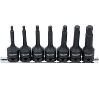 BGS 7004 | Juego de extractores de tornillos | entrada 12,5 mm (1/2") para hexágono interior defectuoso 4 - 12 mm | 7 piezas