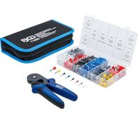 BGS 71000 | Crimpadora para manguitos terminales de cable 0,25 - 10 mm² | con manguitos terminales surtido 0,5 - 10 mm²