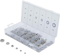 BGS 74249 | Surtido de tuercas hexagonales | acero inoxidable | 300 piezas