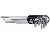 BGS 777 | Juego de llaves acodadas | extra largas | T-Star (para Torx Plus) TS10 - TS50 | 9 piezas
