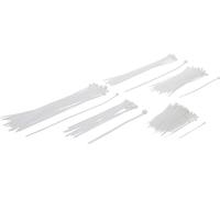 BGS 80874 | Surtido de bridas | blancos | diferentes medidas | 250 piezas