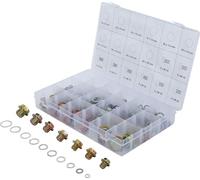 BGS 8119 | Surtido de tornillos y anillos de estanquidad de aluminio para tapón de cárter | 534 piezas