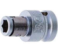 BGS 8225 | Adaptador de puntas con bola de retención | 10 mm (3/8") | hexágono interior 6,3 mm (1/4")