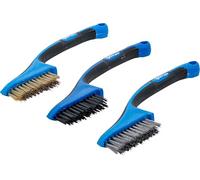 BGS technic KG Juego de mini cepillos BGS 9314 – nylon, latón, acero inoxidable 165 mm, 3 piezas