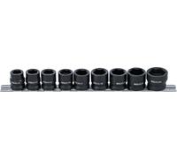 BGS technic KG Juego vasos de impacto hexagonal BGS 9551 extra planas 12,5mm 1/2" 13-24mm 9 piezas