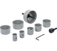 BGS Diy 50315 | Juego de coronas de corte | Ø 19 - 64 mm | 24 mm de profundidad | 11 piezas