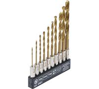 BGS Diy 50801 | Juego de brocas HSS | nitrurado de titanio | 1,5 - 6 mm | 10 piezas