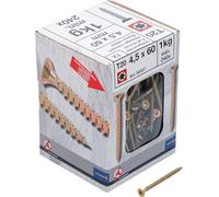 BGS Diy 88027 - Tornillos multiusos, perfil en T (para Torx) T20, 4,0 x 60 mm, 1 kg, 240 unidades