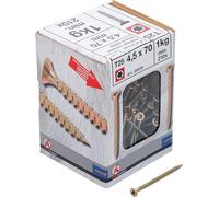 BGS Diy 88028 - Tornillos multiusos, perfil en T (para Torx) T20, 4,5 x 70 mm, 1 kg, 210 unidades