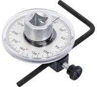 BGS Diy 93084 - Medidor de ángulo de rotación (cuadrado interior de 12,5 mm | Escala de ángulo 0 - 360 ° | Tornillo de bloqueo | para llave dinamométrica o carraca reversible | reparación del motor