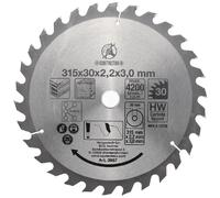 BGS DIY Disco Sierra Circular Carburo Ø 315 x 30 x 3,0 mm 30 Dientes 3957