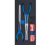 BGS technic: Bandeja de herramientas 1/3. Juego de alicates para clips de doble articulación, 1138 mm, 1,14 kg