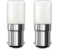 BHMAOYN 12V 24V B15D Bombilla LED 4W Blanco Frío 6000K Para Autocaravana,Solar,Camper Marina,Nevera,Máquina de Coser,Extractor,Paquete de 2