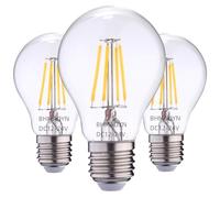 BHMAOYN 12V 24V E27 Bombilla LED 6W Bombillas de bajo voltaje Blanco Cálido 2700K AC/DC12-24V Antiguo Retro E27 Luces LED 60W Equivalente,Para Sistema Solar,Autocaravana Campervan Marina,Set de 2