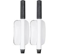 Bi-Office AA0516 - Rotulador y borrador magnético para pizarras de borrado en seco, 130 x 40 mm, color blanco (Paquete de 2)
