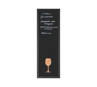Bi-Office Back2Chalk Vino - Pack de tablero de anuncios y pizarra de tiza, marco MDF, 20 x 60 cm, color negro