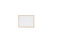 Bi-Office Budget - Pizarra blanca con marco de madera, 40 x 30 cm, no magnética