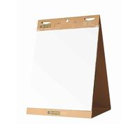 Bi-Office Earth-It Bloc de Reuniones de Papel Reciclado, para Pizarra Rotafolios, Papel Autoadhesivo, 20 hojas por Bloc, 80 g/m², Paquete de 1 Bloques
