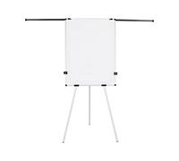 Bi-Office Earth Kyoto Rollo de papel trípode caballete magnético con brazos extensibles, 70 x 100 cm (tamaño europeo), superficie de acero lacado borrado en seco, marco de aluminio