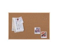 Bi-Office Earth New Basic Tablero de Anuncios, 60x40cm, Superficie de Corcho, Marco de Pino