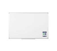 Bi-Office Earth - Pizarra Blanca Magnética, 90 x 60 cm, superficie acero lacado, marco de aluminio y bandeja de rotuladores