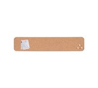 Bi-Office Eco Tablero de Corcho Sin Marco, Corcho Natural Doble Cara, Franja 50 x 10 cm