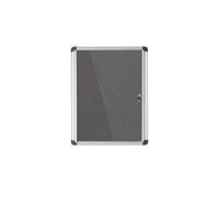 Bi-Office Enclore - Vitrina extra de fieltro, 710 x 664 mm/6 A4, color gris