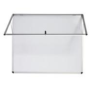 Bi-Office Enclore - Vitrina magnética con bisagras en la parte superior y Cerradura, 656 x 603 mm - 6x A4