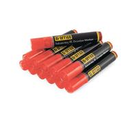 Bi-Office InkstringXL Rotulador para Pizarra Blanca de Tinta Gel con Punta de 3mm - Rojo, Paquete de 12