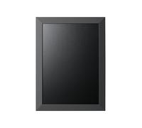 Bi-Office Kamashi - Pizarra de tiza, marco MDF, 90 x 60 cm, color gris