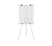 Bi-Office Kyoto Caballete con pizarra blanca impresa magnética de baloncesto - 900x600mm - Superficie de acero lacado con marco de aluminio
