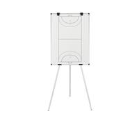 Bi-Office Kyoto Caballete con pizarra blanca impresa magnética de balonmano - 900x600mm - Superficie de acero lacado con marco de aluminio