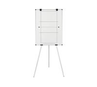 Bi-Office Kyoto Caballete con pizarra blanca impresa magnética de voleibol - 900x600mm - Superficie de acero lacado con marco de aluminio