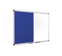 Bi-Office Maya - Tablero combinado fieltro/magnético, 900 x 600 mm, color azul
