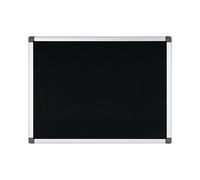 Bi-Office Maya - Tablero de anúncios con marco de aluminio, 60 x 45 cm, fieltro negro