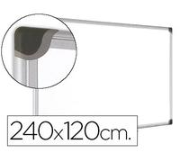 Bi-office Pizarra blanca magnética Maya con cerámica vitrificada 240 x 120 cm