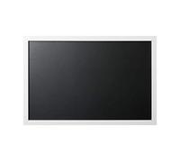 Bi-Office Pizarra dorada y plateada de 60 x 40 cm con marco de MDF negro plateado