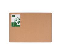 Bi-Office Tablero de Corcho Ayda BioFusion, 120x90cm, Superficie de Corcho, Marco de aluminio natural con Biocompuestos de Coco