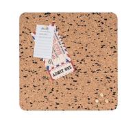 Bi-Office Tablero de Corcho Sin Marco Eco, 30x30 cm, Corcho de Doble Cara y Corcho con EVA Negra, Cuadrado, Sin Marco